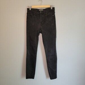 Madewell High Riser Skinny Black Faded Women's Jeans Size 27
